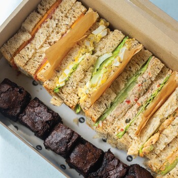 Sandwiches & Brownies